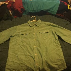 Light green button-down